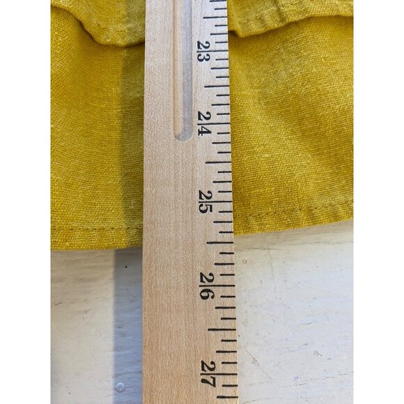 DFA New York Woman 1X Top Gold Sleeveless Babydoll Linen Blend Boho Preppy City - Picture 5 of 10